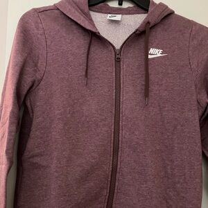 Nike Maroon Hoodie with Zipper Women’s size S NWOT